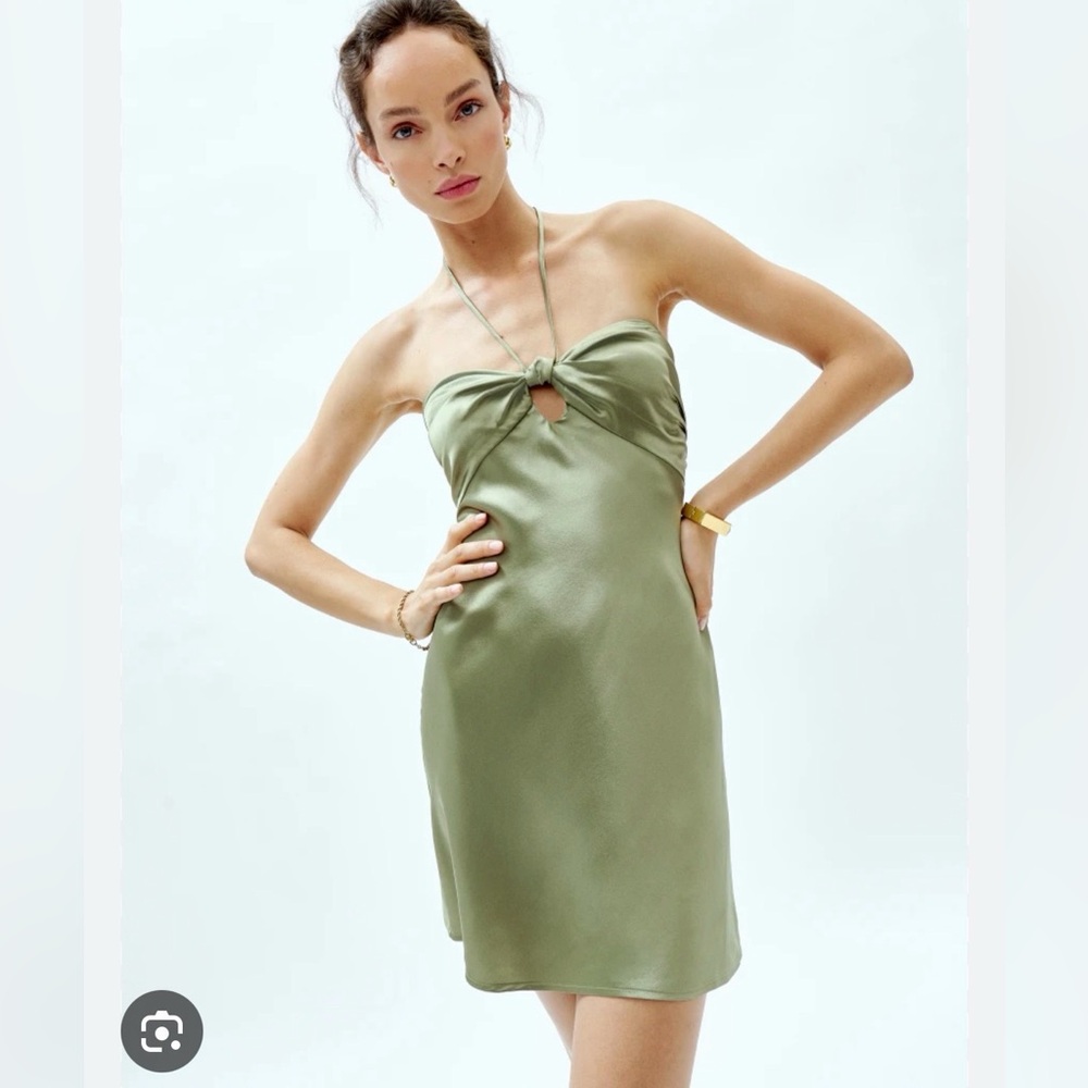 NWT Reformation Sorrentine silk mini dress